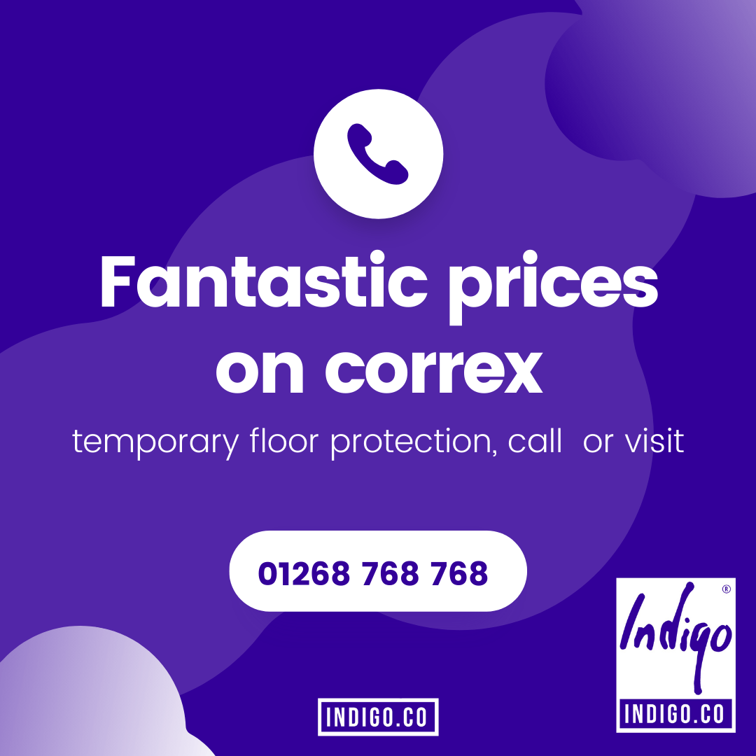 Correx Roll Floor Protection Indigo UK